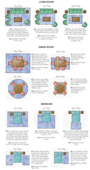 Tanner 2 Indo Tibetan Red Blue Cream Modern Abstract High-Low Rug