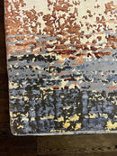 Tanner 2 Indo Tibetan Red Blue Cream Modern Abstract High-Low Rug