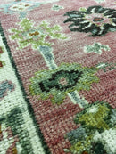 Tara Reid 2.6x10 Pink Hand-Knotted Oushak Runner | Banana Manor Rug Company