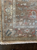Tatum 7.9x10.3 Light Brown Hand-Knotted Oushak Rug | Banana Manor Rug Company