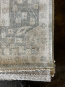 Tatyana Abramova 10x14 Hand-Knotted Oushak Rug Aqua and Silver O'Hara | Banana Manor Rug Factory Outlet