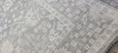 Tatyana Abramova Hand-Knotted Oushak Rug Aqua and Silver O'Hara 10x14 | Banana Manor Rug Company