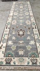 Teagan 2.9x10 Hand-Knotted Oushak Runner | Banana Manor Rug Company
