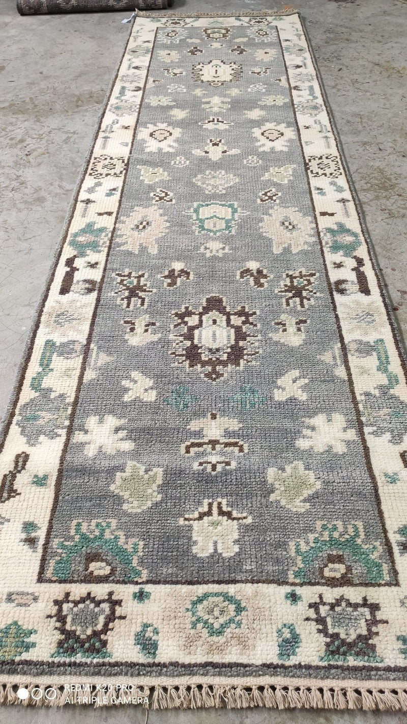 Teagan 2.9x10 Hand-Knotted Oushak Runner | Banana Manor Rug Company