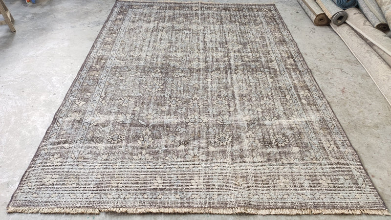 Tenley 7x10 Hand-Knotted Grey Oushak Rug | Banana Manor Rug Company