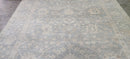 Teresa Palmer Hand-Knotted Oushak Rug Light Grey and Ivory 8x10 | Banana Manor Rug Company