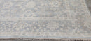 Teresa Palmer Hand-Knotted Oushak Rug Light Grey and Ivory 8x10 | Banana Manor Rug Company
