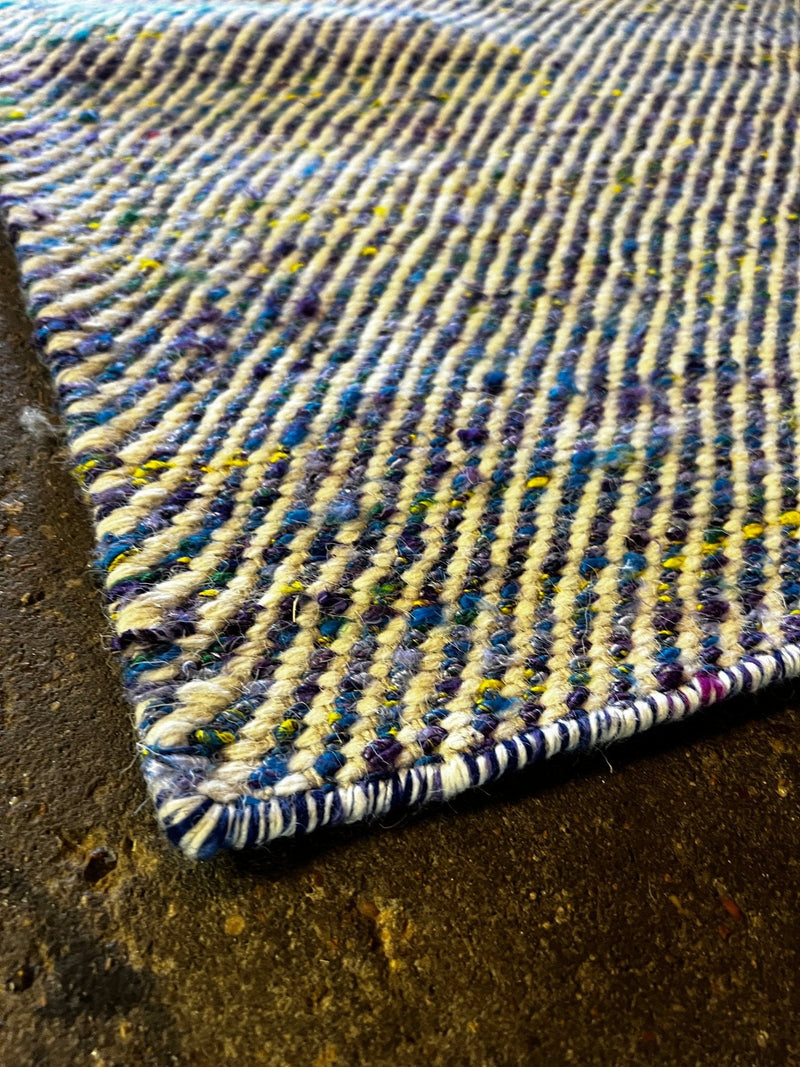 The Bullshooter 2.9x10 Multi-Colored Handwoven Durrie Runner | Banana Manor Rug Factory Outlet