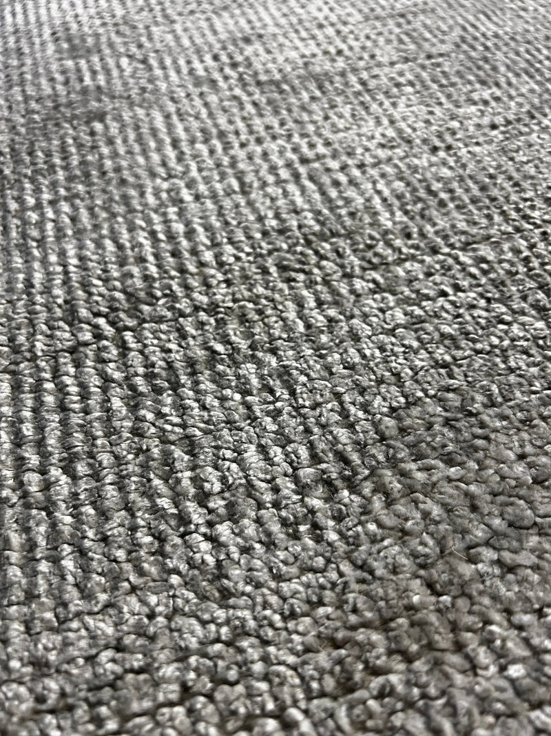 The Candyman 2.9x6.6 Silver Handwoven Runner | Banana Manor Rug Company