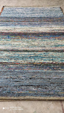 The Colonel James 4x6 Sari Silk Handwoven Durrie Rug (Multiple Colors Available) | Banana Manor Rug Company