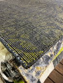 The Dennis System 3x6 Green Jacquard Rug | Banana Manor Rug Factory Outlet