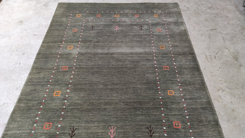 The Yada Yada 4x5.9 Brown Handwoven Rug | Banana Manor Rug Company