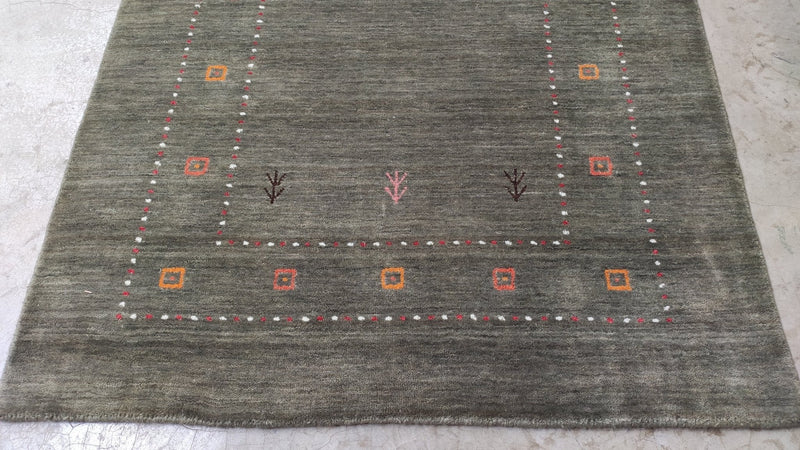 The Yada Yada 4x5.9 Brown Handwoven Rug | Banana Manor Rug Company