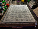 Thomas Hearns 9x12 Ivory and Dark Gray Hand-Knotted Modern Rug | Banana Manor Rug Factory Outlet