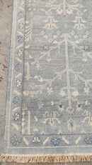 Tiffany 2.6x7 Hand-Knotted Aqua Oushak Runner | Banana Manor Rug Company