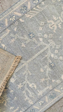 Tiffany 2.6x7 Hand-Knotted Aqua Oushak Runner | Banana Manor Rug Company
