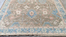 Tilly 9x12 Hand-Knotted Blue and Brown Oushak Rug | Banana Manor Rug Company
