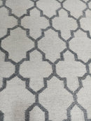 Tilly Ivory and Grey Handwoven Jali Rug (Multiple Sizes) | Banana Manor Rug Company