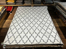 Tilly Ivory and Grey Handwoven Jali Rug (Multiple Sizes) | Banana Manor Rug Company
