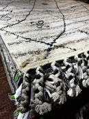 Tim Balme 5.9X8.3 Hand-Knotted Modern Natural and Grey Berber | Banana Manor Rug Factory Outlet
