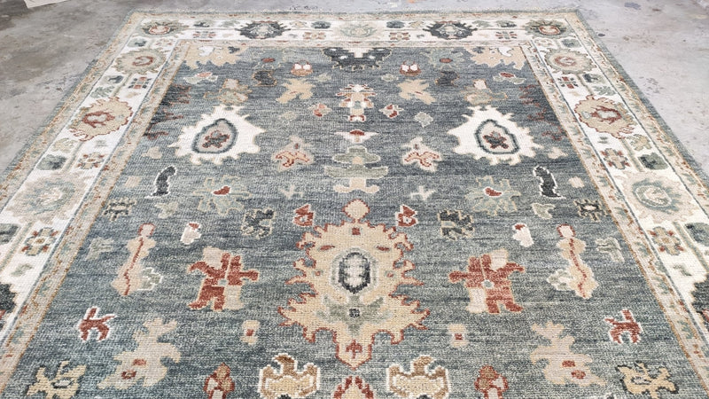 Tina 8x10 Hand-Knotted Oushak Rug | Banana Manor Rug Company