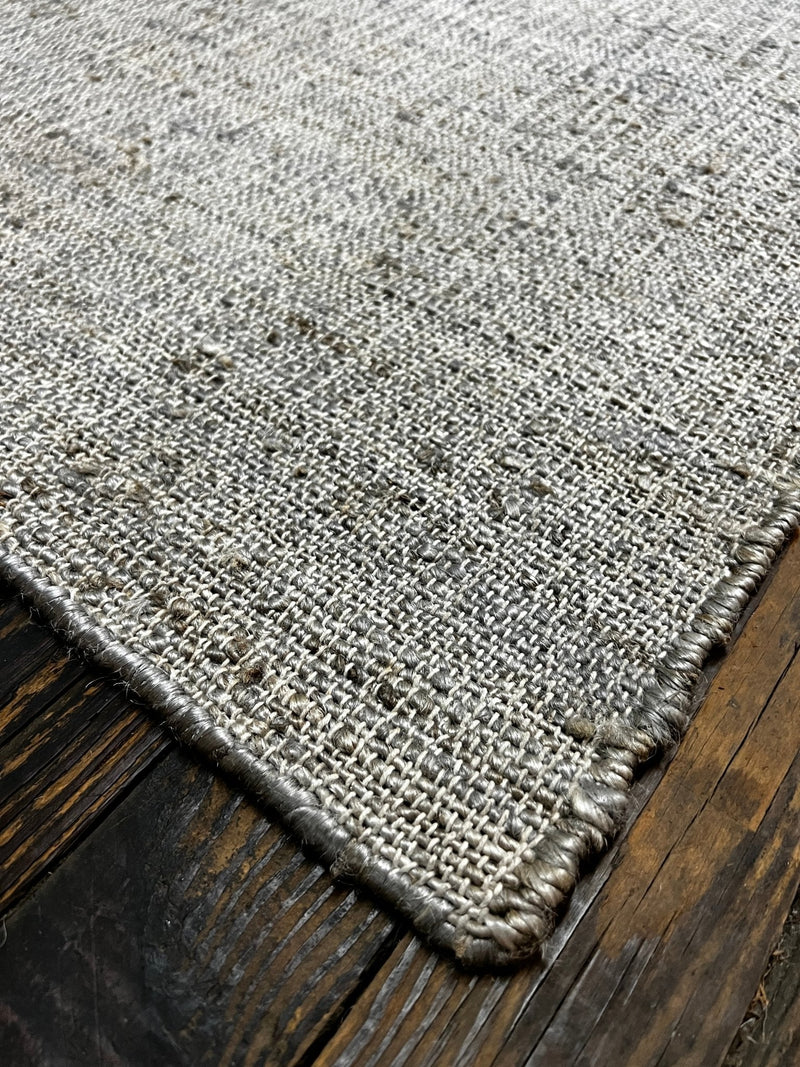 Todd Alquist 2.6x13 Handwoven Silver Jute Runner | Banana Manor Rug Company