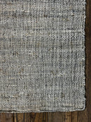 Todd Alquist 2.6x13 Handwoven Silver Jute Runner | Banana Manor Rug Company