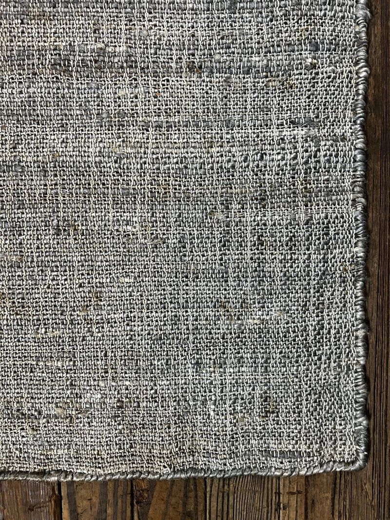 Todd Alquist 2.6x13 Handwoven Silver Jute Runner | Banana Manor Rug Company