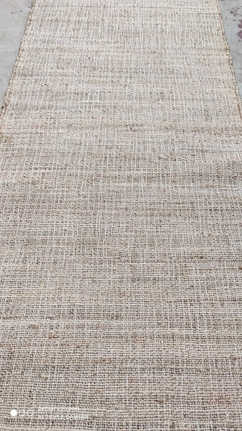 Todd Alquist 2.6x13 Handwoven Silver Jute Runner | Banana Manor Rug Company