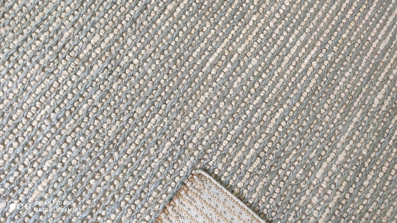 Tom Tuttle from Tacoma 5x8 Handwoven Natural and Grey Striped Jute Rug | Banana Manor Rug Company