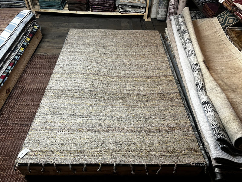 Tondo Handwoven Textured Sari Silk Rug 5x8 (Multiple Colors) | Banana Manor Rug Company