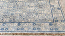Tootie 10.10x13.9 Hand-Knotted Blue and Light Blue Oushak Rug | Banana Manor Rug Company
