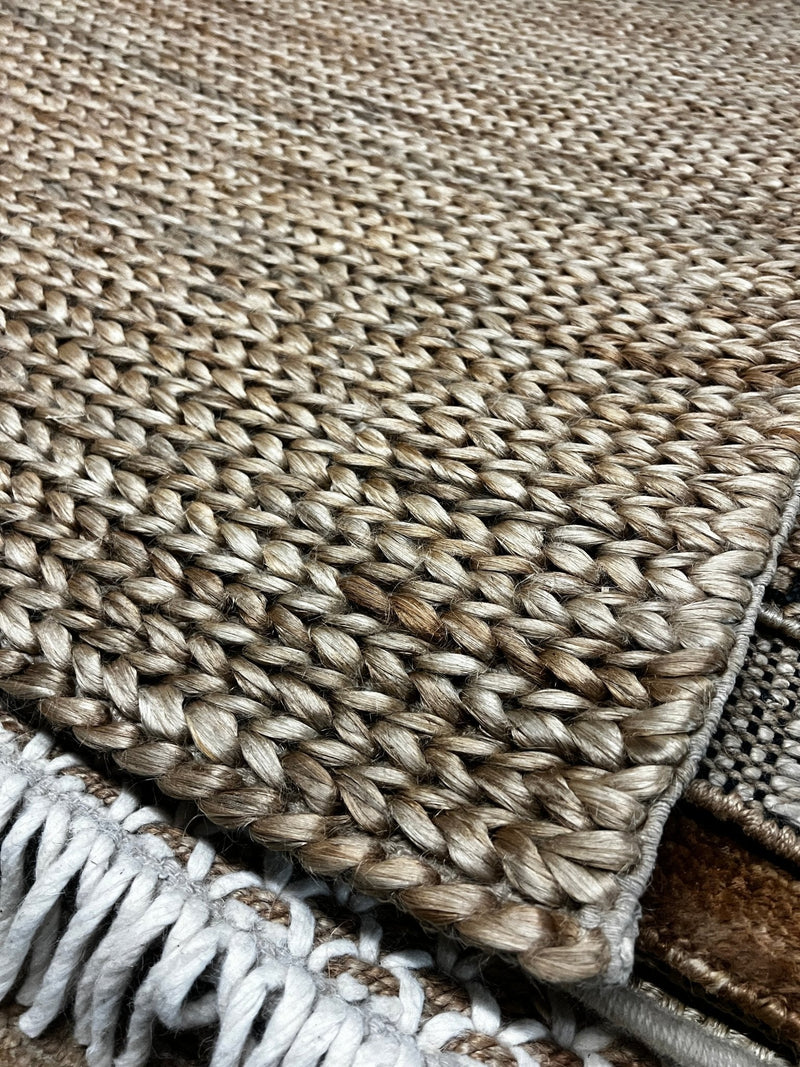 Tucker McElroy 4.6x6.9 Handwoven Big Choti Natural Rug | Banana Manor Rug Company