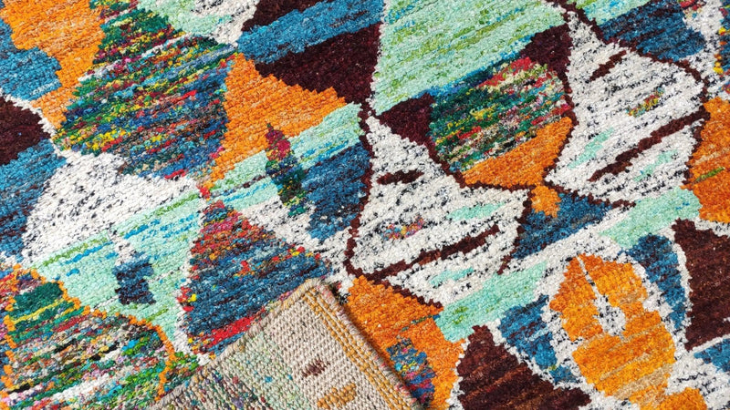 Tulip 5.6x7.9 Multi-Colored Modern Rug | Banana Manor Rug Company