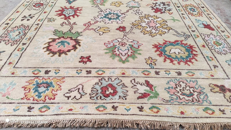 Ulla Hand-Knotted 8x10 Oushak | Banana Manor Rug Company