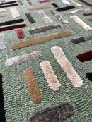 Ulla Poulsen 6x9 Green Modern Hand-Tufted Rug | Banana Manor Rug Company