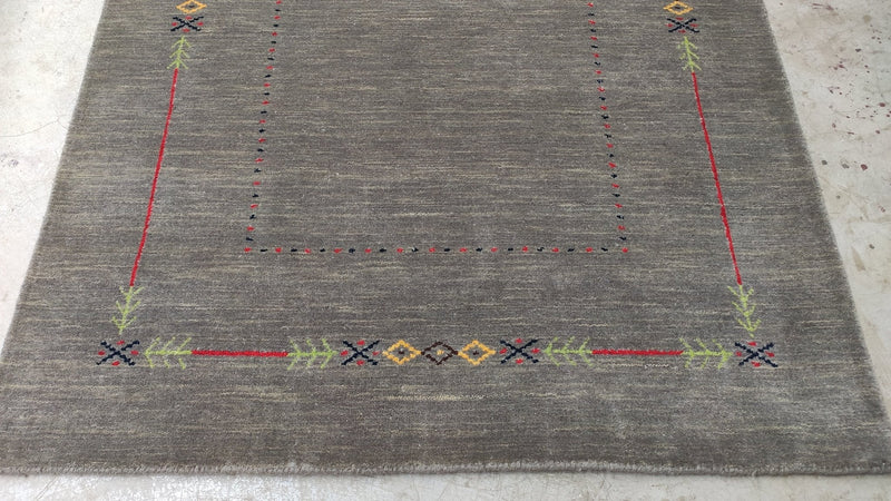 Velvet Jones 4x5.9 Brown Handwoven Rug | Banana Manor Rug Company