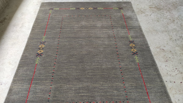 Velvet Jones 4x5.9 Brown Handwoven Rug | Banana Manor Rug Company