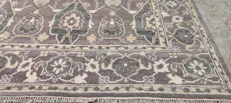 Vibeke Stene 8x10 Light Brown Hand-Knotted Oushak Rug | Banana Manor Rug Company