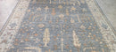 Victoria Hagan Grey and Ivory Hand-Knotted Oushak Rug 8x10 | Banana Manor Rug Company