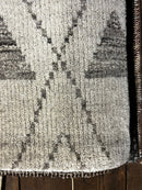 Wendy Konradi 2.6x4 Beige and Brown Hand-Knotted Runner | Banana Manor Rug Factory Outlet