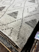 Wendy Konradi 2.6x4 Beige and Brown Hand-Knotted Runner | Banana Manor Rug Factory Outlet