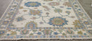 Whit Stillman 9x12 Ivory Hand-Knotted Oushak Rug | Banana Manor Rug Company