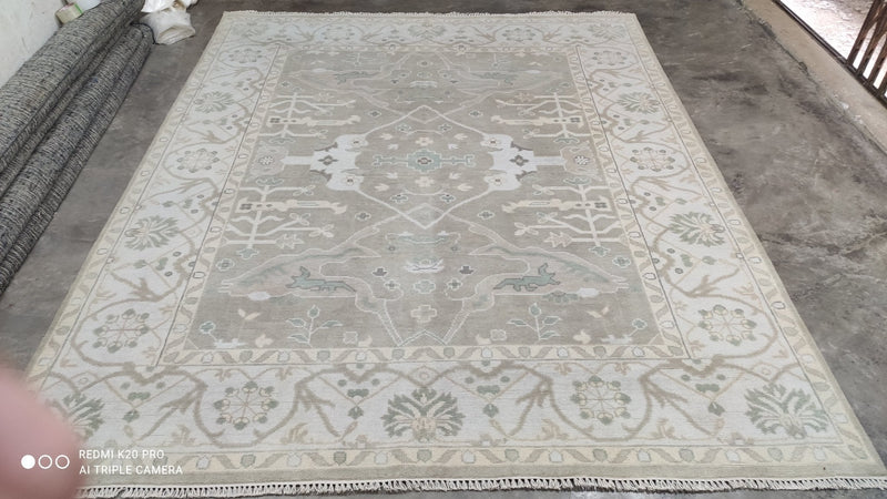 Whitney Hand-Knotted 8x9.9 Oushak | Banana Manor Rug Company