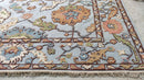 Winifred 8.3x10 Light Blue Hand-Knotted High-Low Kashan Rug | Banana Manor Rug Company