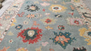 Winnifred 11.9x14.9 Light Blue and Light Green Oushak Rug | Banana Manor Rug Company