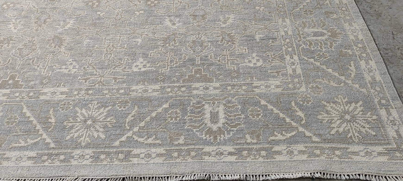 Winnifred White Washed Turkish Knot Oushak | Banana Manor Rug Company