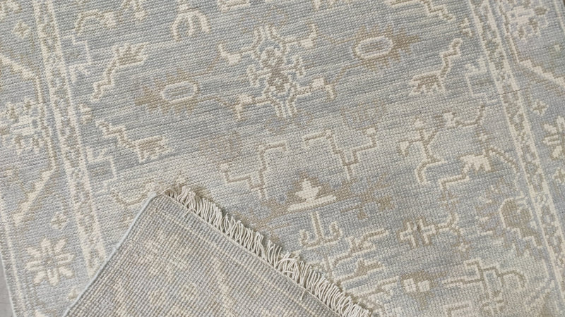 Winnifred White Washed Turkish Knot Oushak | Banana Manor Rug Company