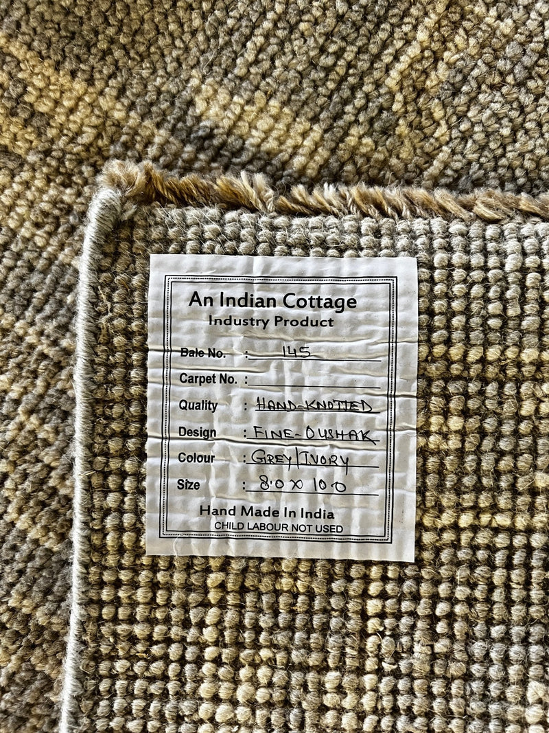 Winnifred White Washed Turkish Knot Oushak | Banana Manor Rug Company
