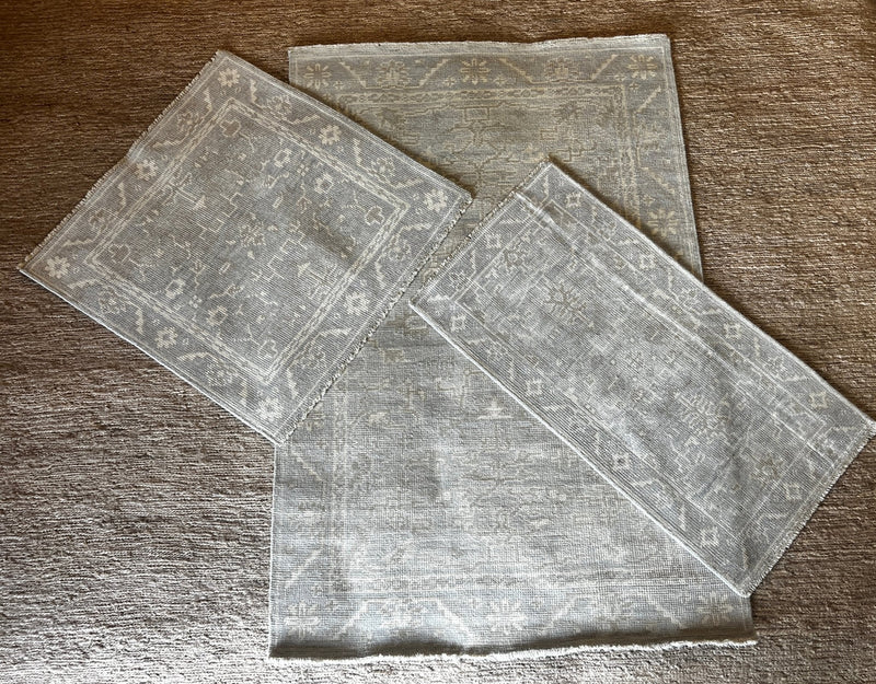 Winnifred White Washed Turkish Knot Oushak | Banana Manor Rug Company